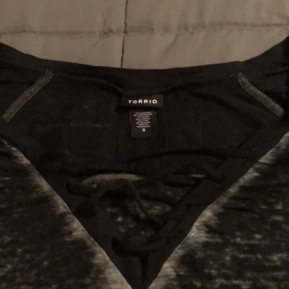 Torrid Light Thin Burnout T-Shirt - Picture 2 of 4